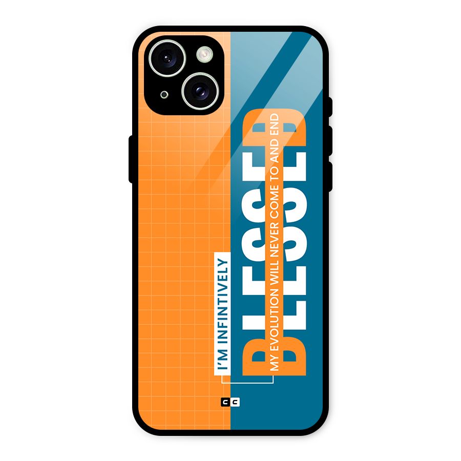 Infinite Blessed Glass Back Case for iPhone 15 Plus