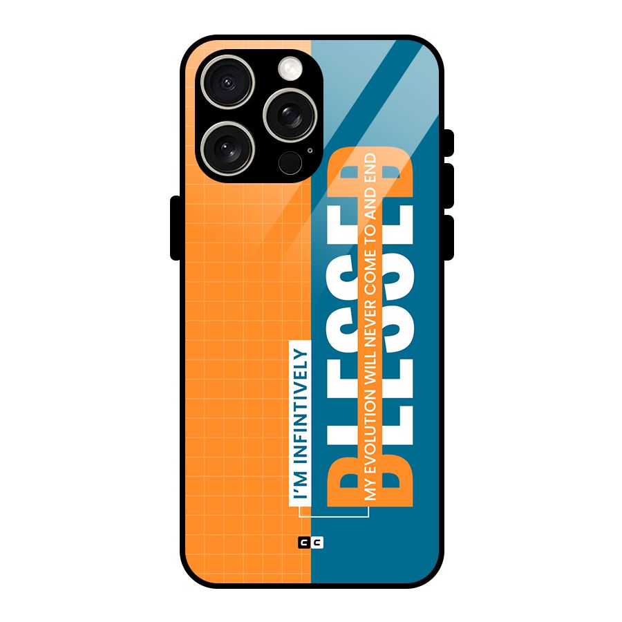 Infinite Blessed Glass Back Case for iPhone 15 Pro Max