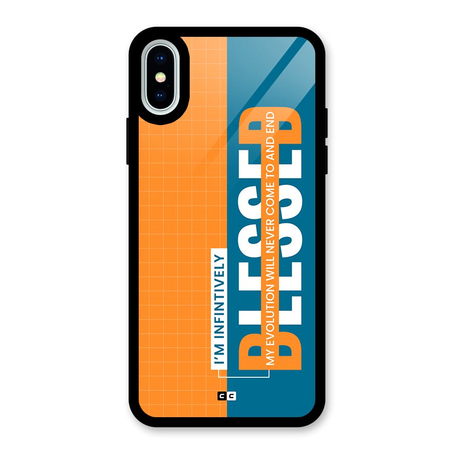 Infinite Blessed Glass Back Case for iPhone XS