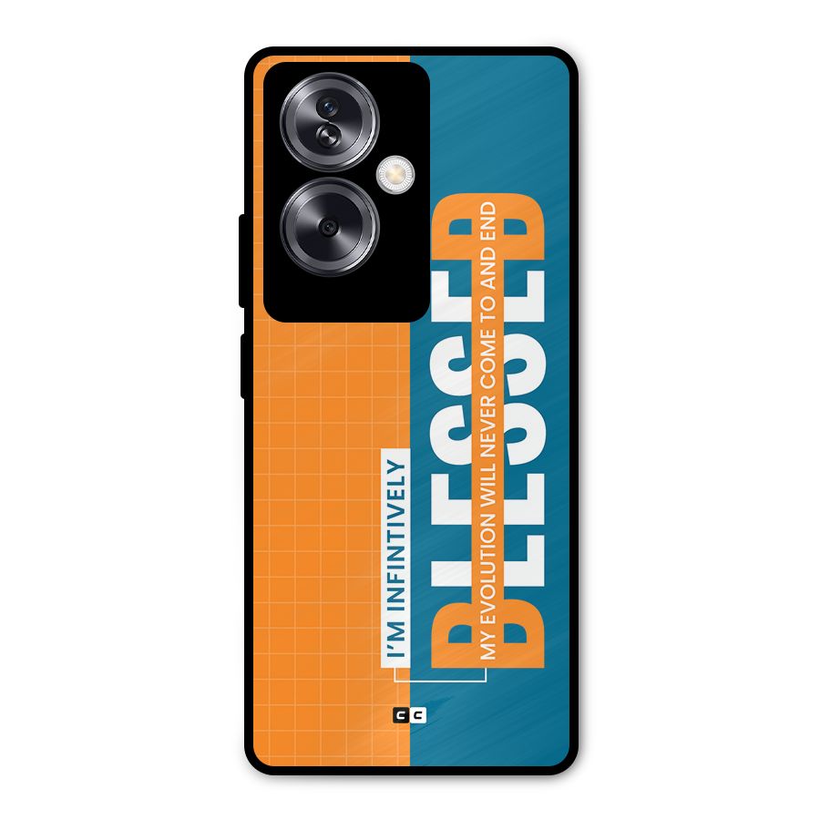 Infinite Blessed Metal Back Case for Oppo A79 5G