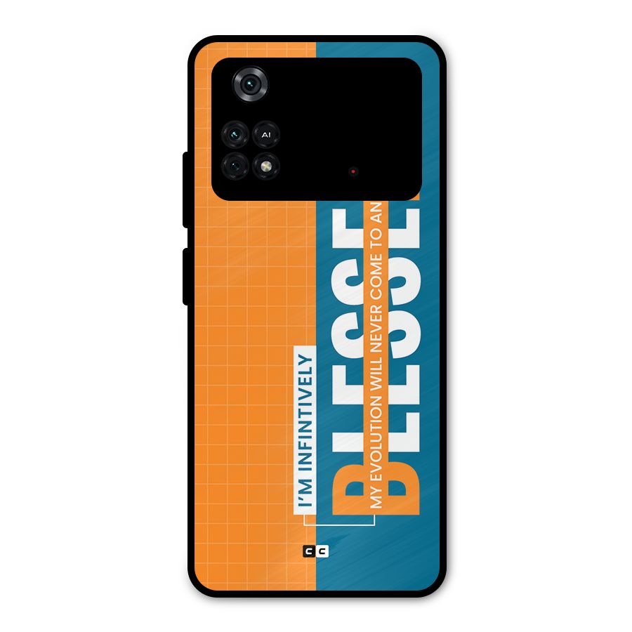 Infinite Blessed Metal Back Case for Poco M4 Pro 4G