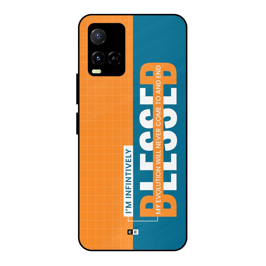 Infinite Blessed Metal Back Case for Vivo Y21A