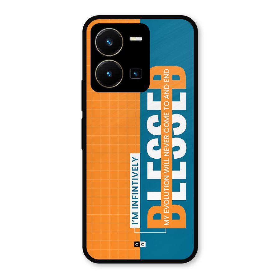 Infinite Blessed Metal Back Case for Vivo Y35