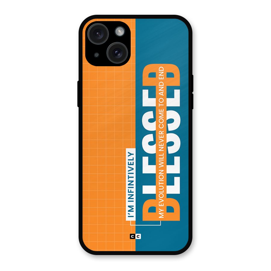 Infinite Blessed Metal Back Case for iPhone 15 Plus