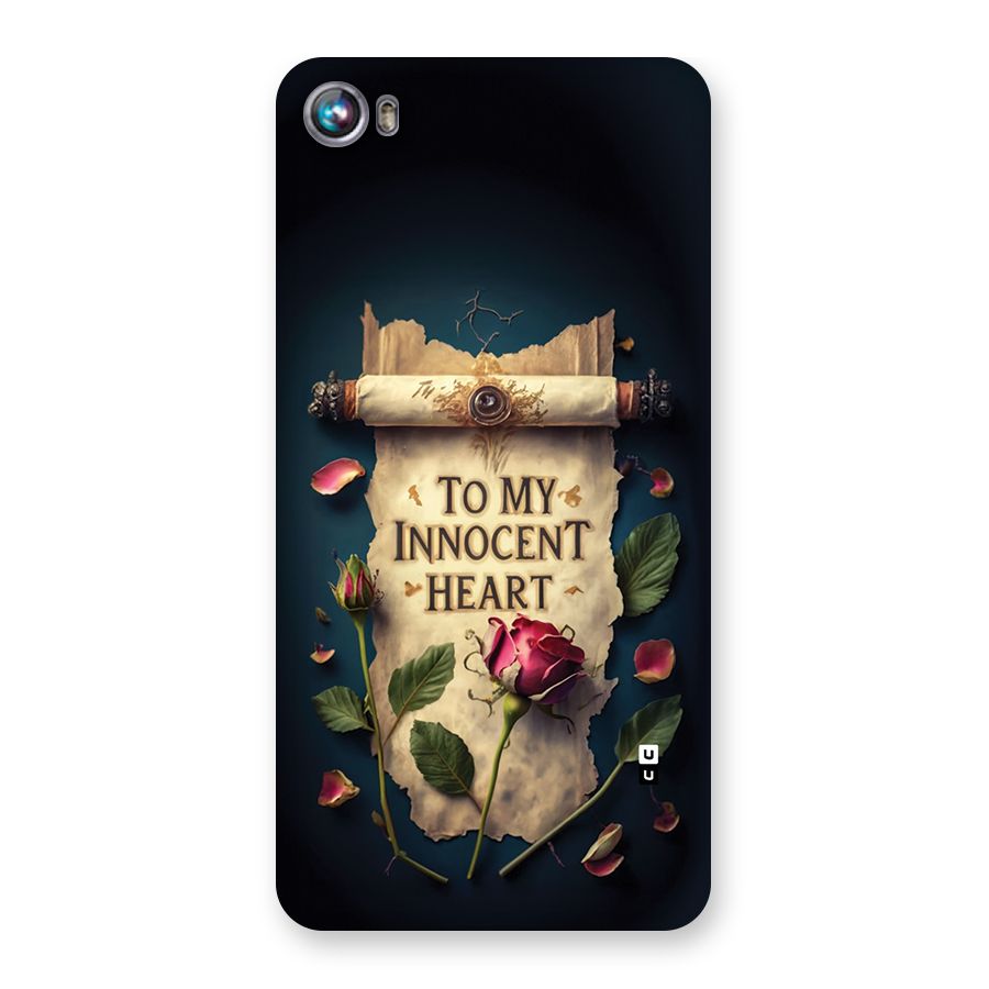 Innocence Of Heart Back Case for Canvas Fire 4 (A107)