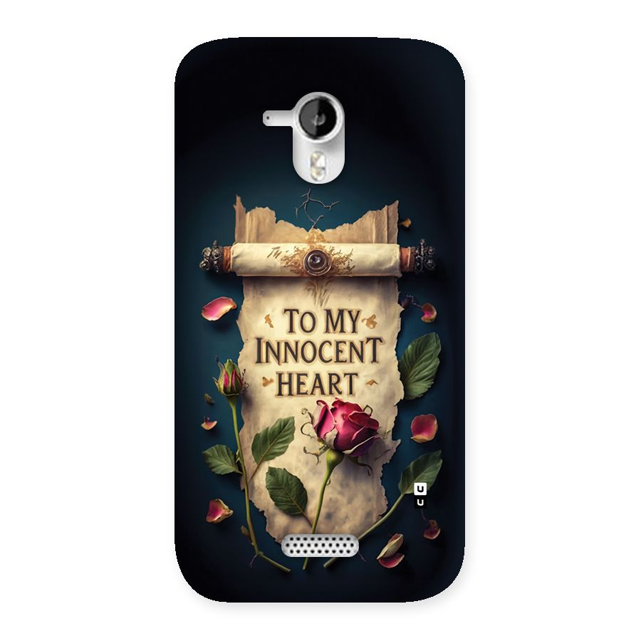 Innocence Of Heart Back Case for Canvas HD A116