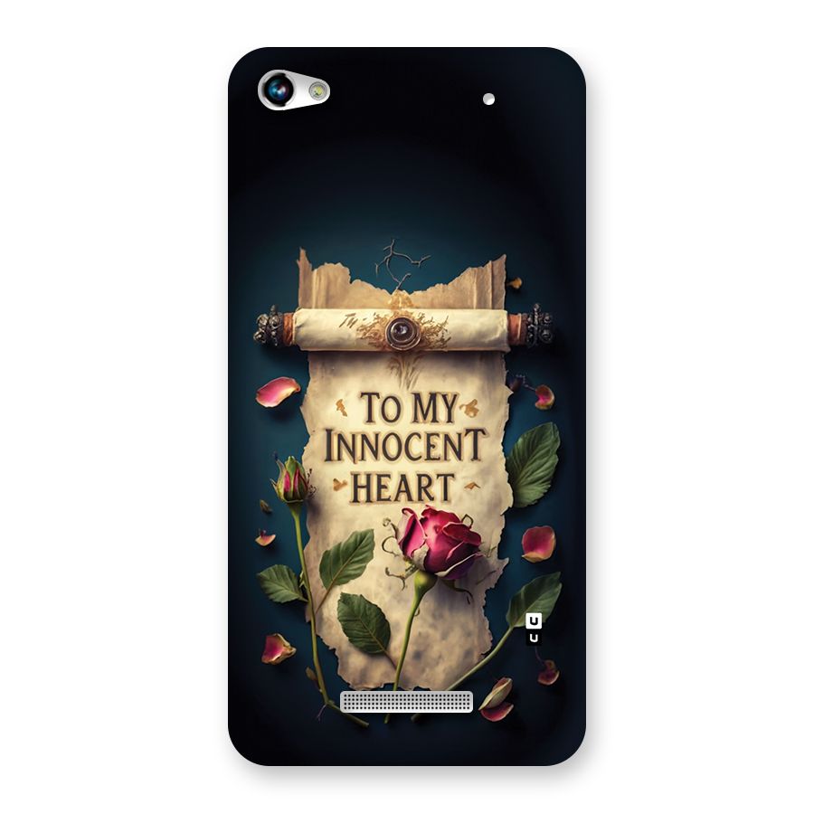 Innocence Of Heart Back Case for Canvas Hue 2 A316