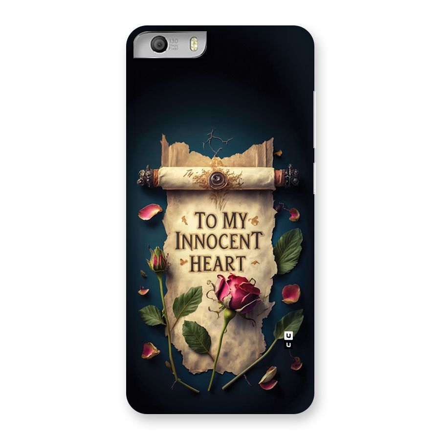 Innocence Of Heart Back Case for Canvas Knight 2