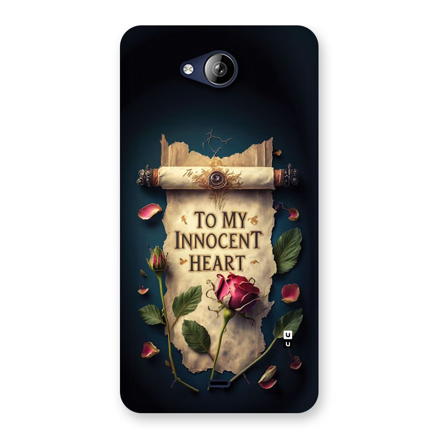 Innocence Of Heart Back Case for Canvas Play Q355