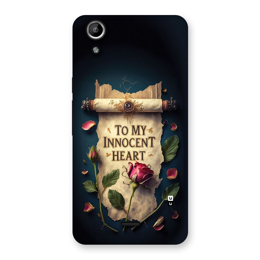 Innocence Of Heart Back Case for Canvas Selfie Lens Q345