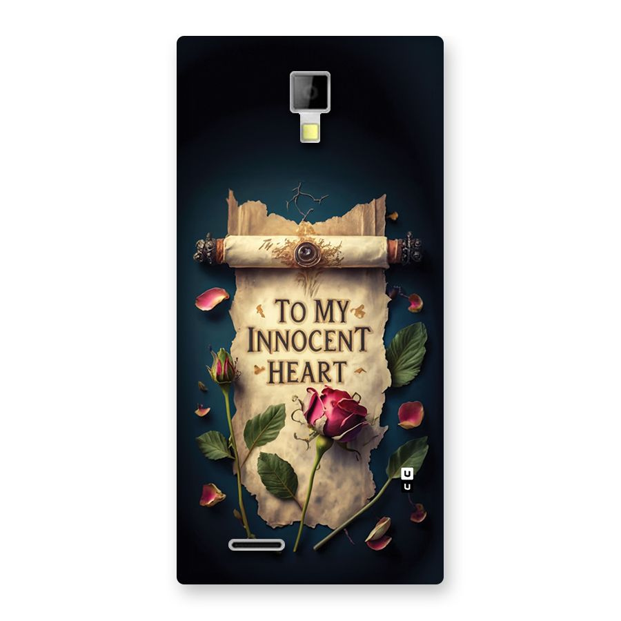 Innocence Of Heart Back Case for Canvas Xpress A99