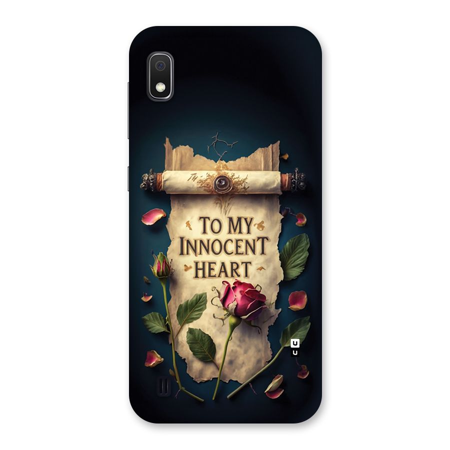 Innocence Of Heart Back Case for Galaxy A10