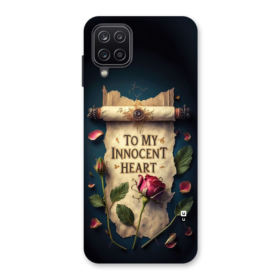 Innocence Of Heart Back Case for Galaxy A12