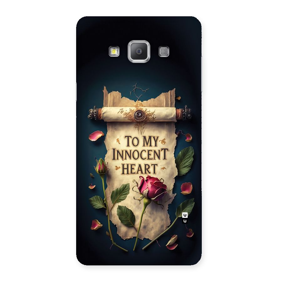 Innocence Of Heart Back Case for Galaxy A7