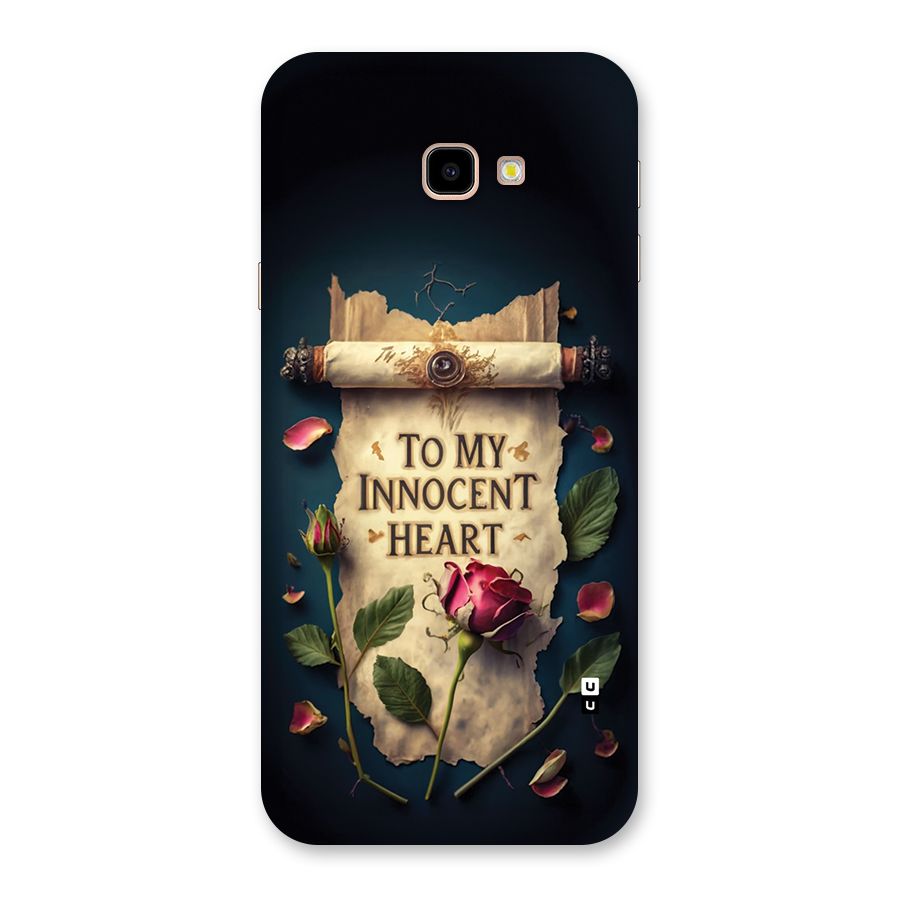 Innocence Of Heart Back Case for Galaxy J4 Plus