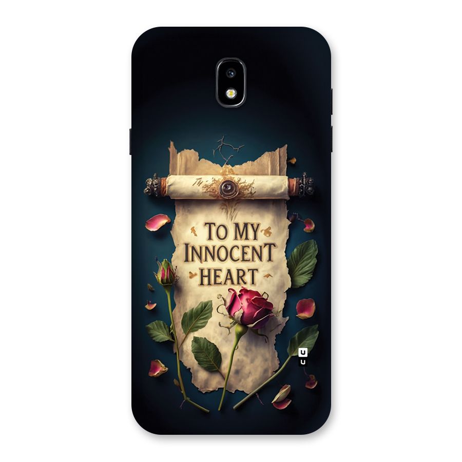 Innocence Of Heart Back Case for Galaxy J7 Pro