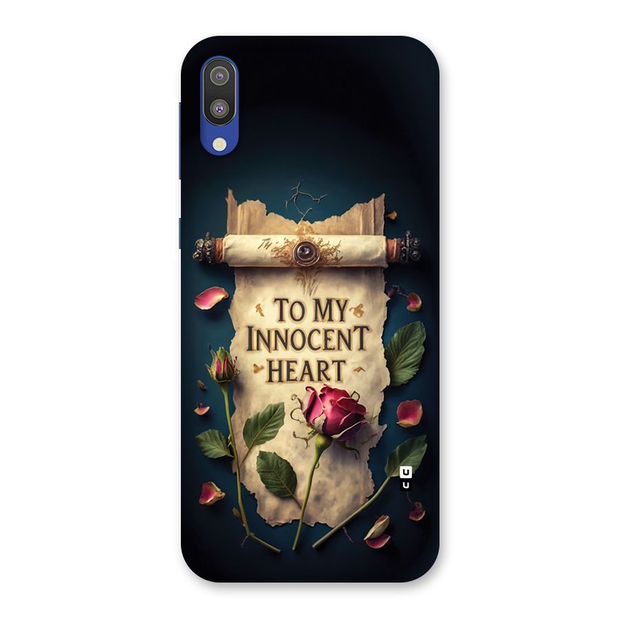 Innocence Of Heart Back Case for Galaxy M10