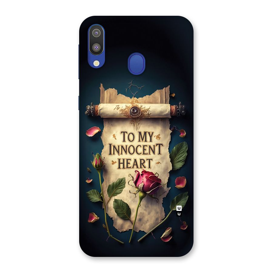 Innocence Of Heart Back Case for Galaxy M20