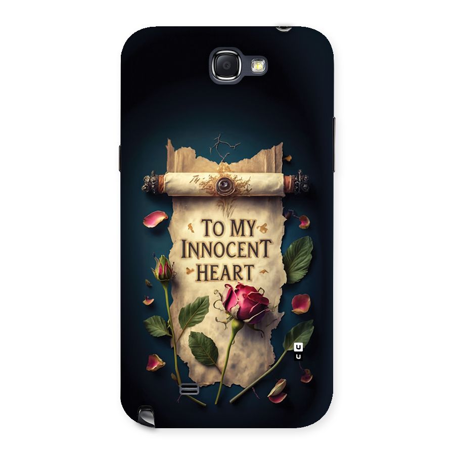 Innocence Of Heart Back Case for Galaxy Note 2