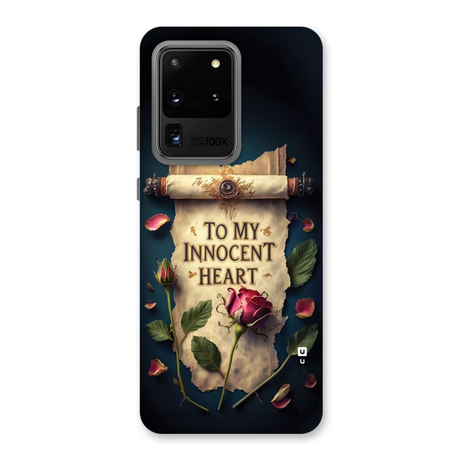 Innocence Of Heart Back Case for Galaxy S20 Ultra