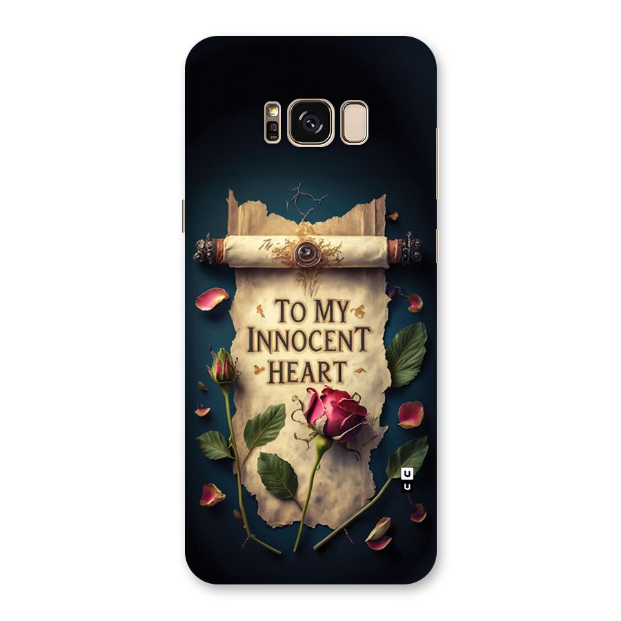 Innocence Of Heart Back Case for Galaxy S8 Plus