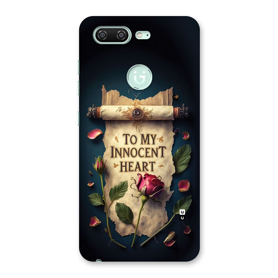 Innocence Of Heart Back Case for Gionee S10