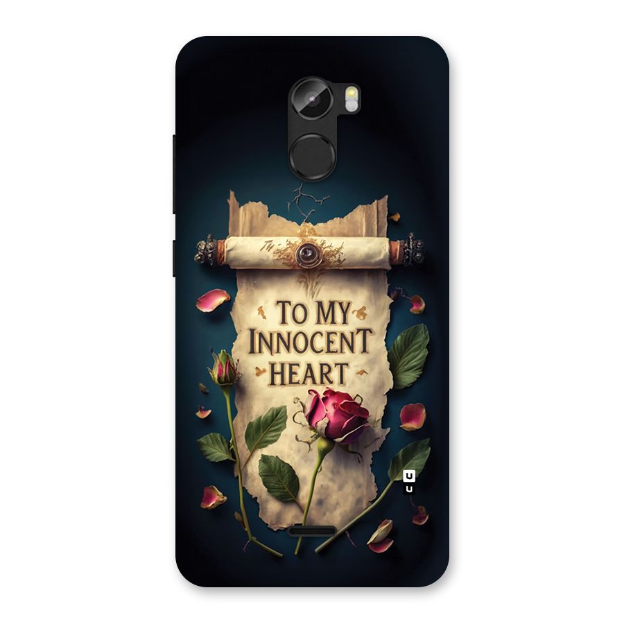 Innocence Of Heart Back Case for Gionee X1