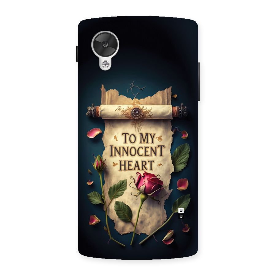 Innocence Of Heart Back Case for Google Nexus 5