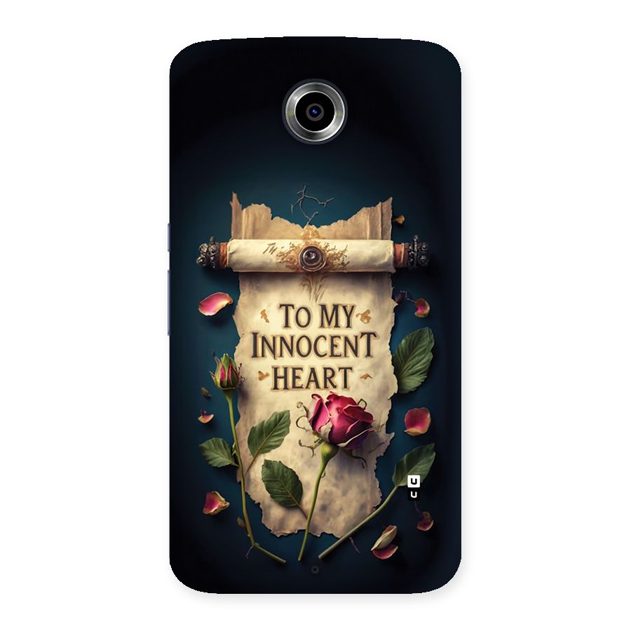 Innocence Of Heart Back Case for Google Nexus 6
