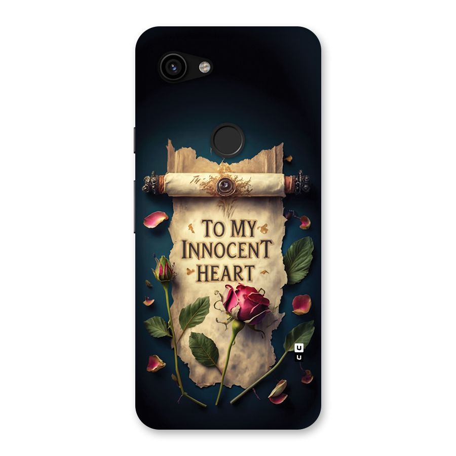 Innocence Of Heart Back Case for Google Pixel 3a