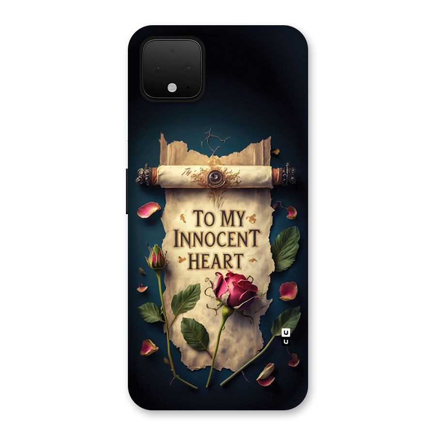 Innocence Of Heart Back Case for Google Pixel 4 XL
