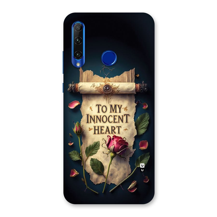Innocence Of Heart Back Case for Honor 20i