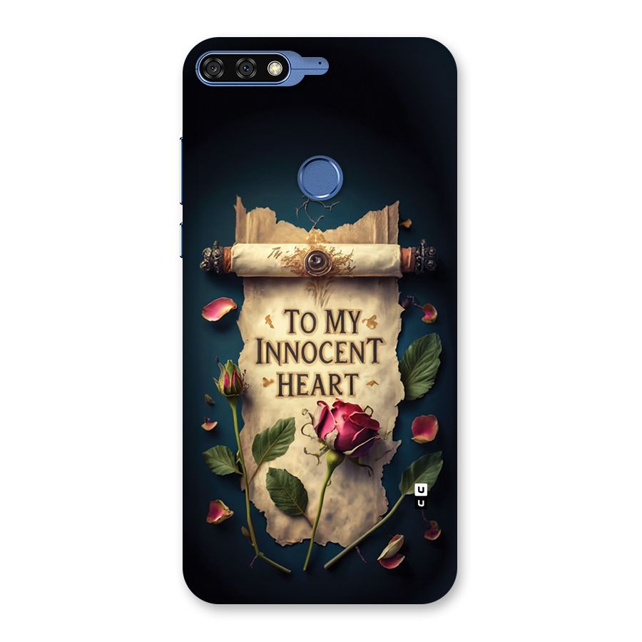 Innocence Of Heart Back Case for Honor 7C