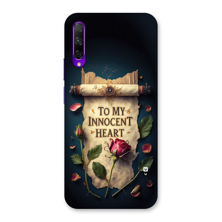 Innocence Of Heart Back Case for Honor 9X Pro