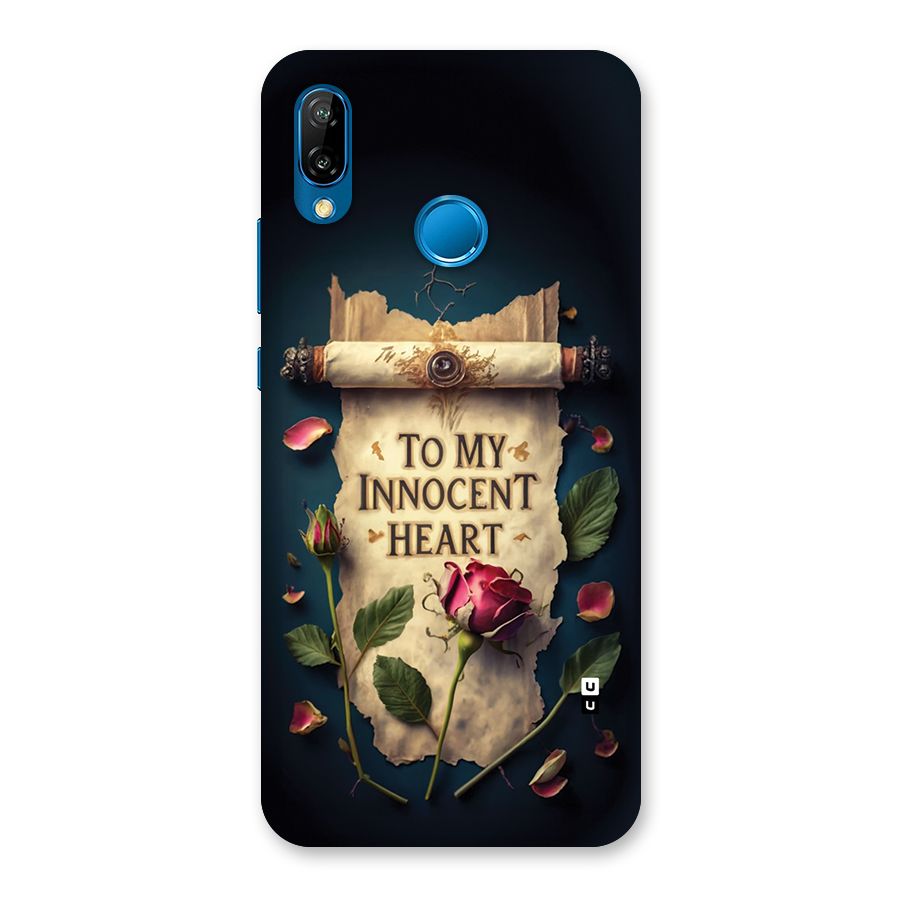 Innocence Of Heart Back Case for Huawei P20 Lite
