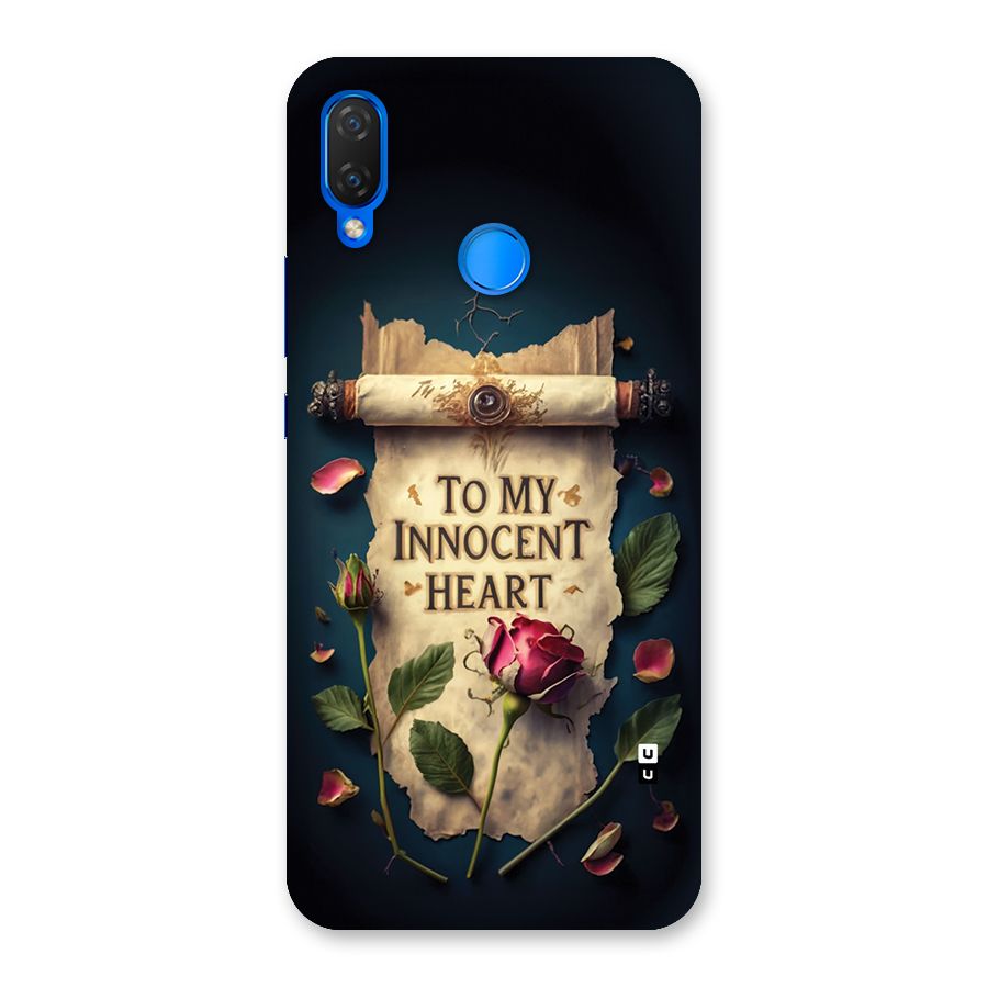 Innocence Of Heart Back Case for Huawei P Smart Plus