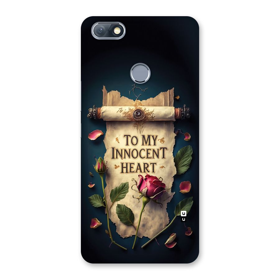 Innocence Of Heart Back Case for Infinix Note 5