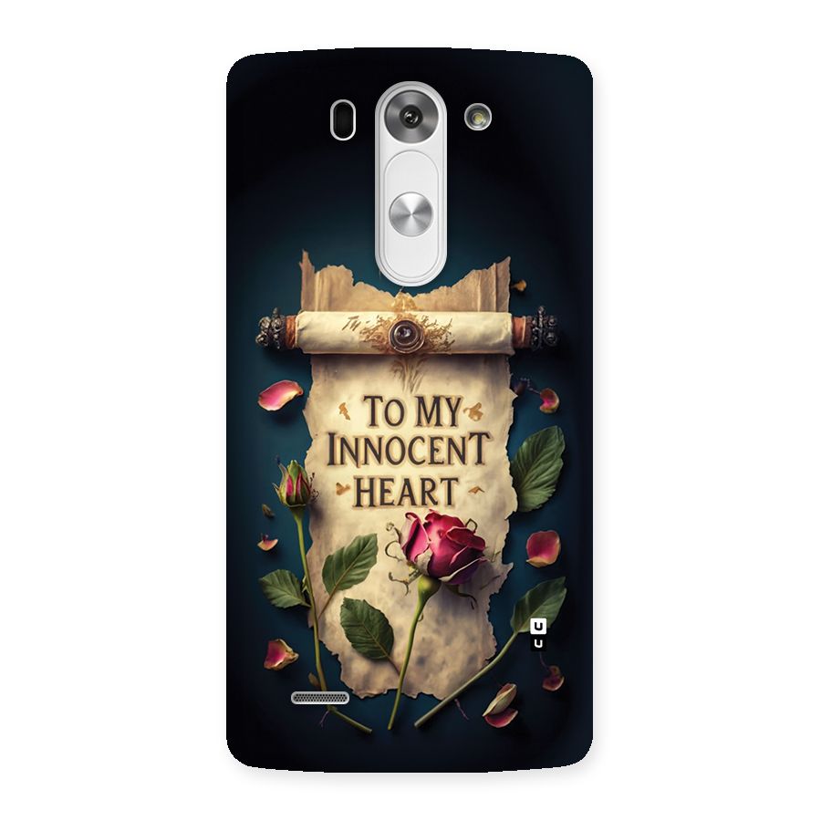 Innocence Of Heart Back Case for LG G3 Beat