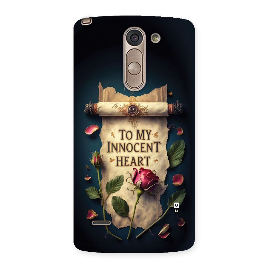 Innocence Of Heart Back Case for LG G3 Stylus