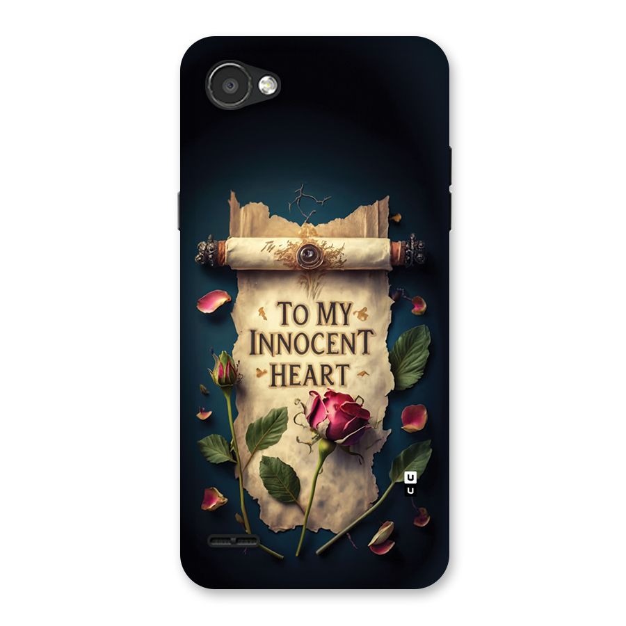 Innocence Of Heart Back Case for LG Q6