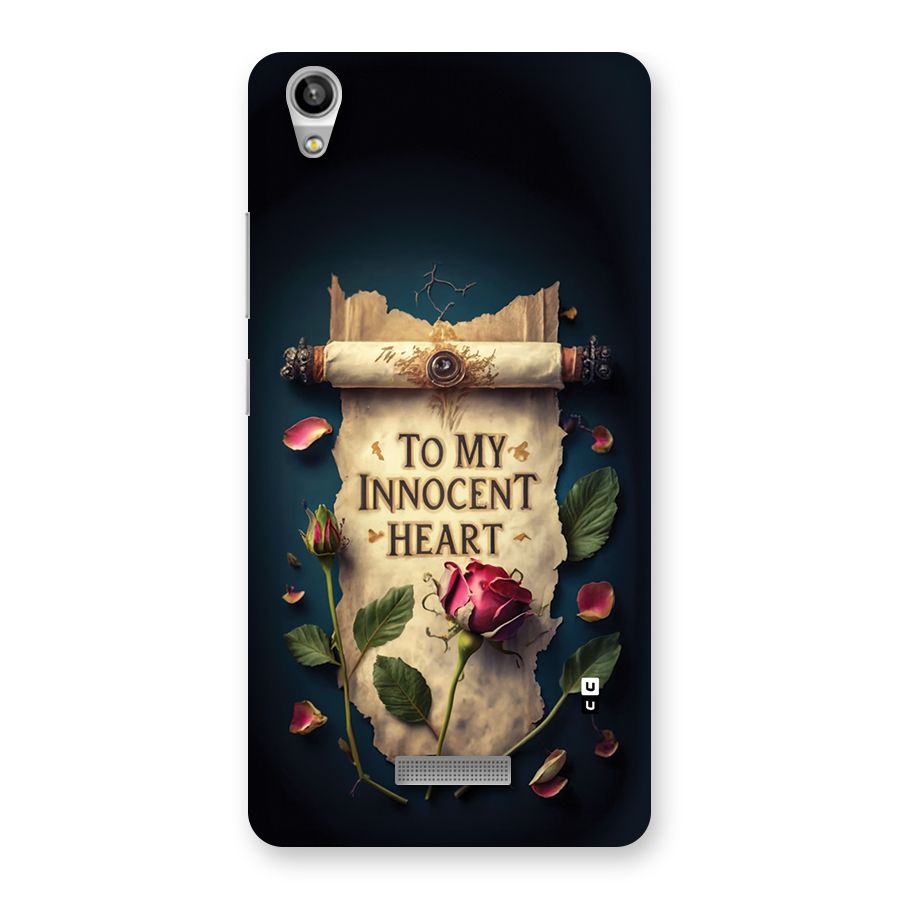 Innocence Of Heart Back Case for Lava Pixel V1