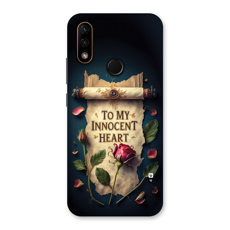 Innocence Of Heart Back Case for Lenovo A6 Note