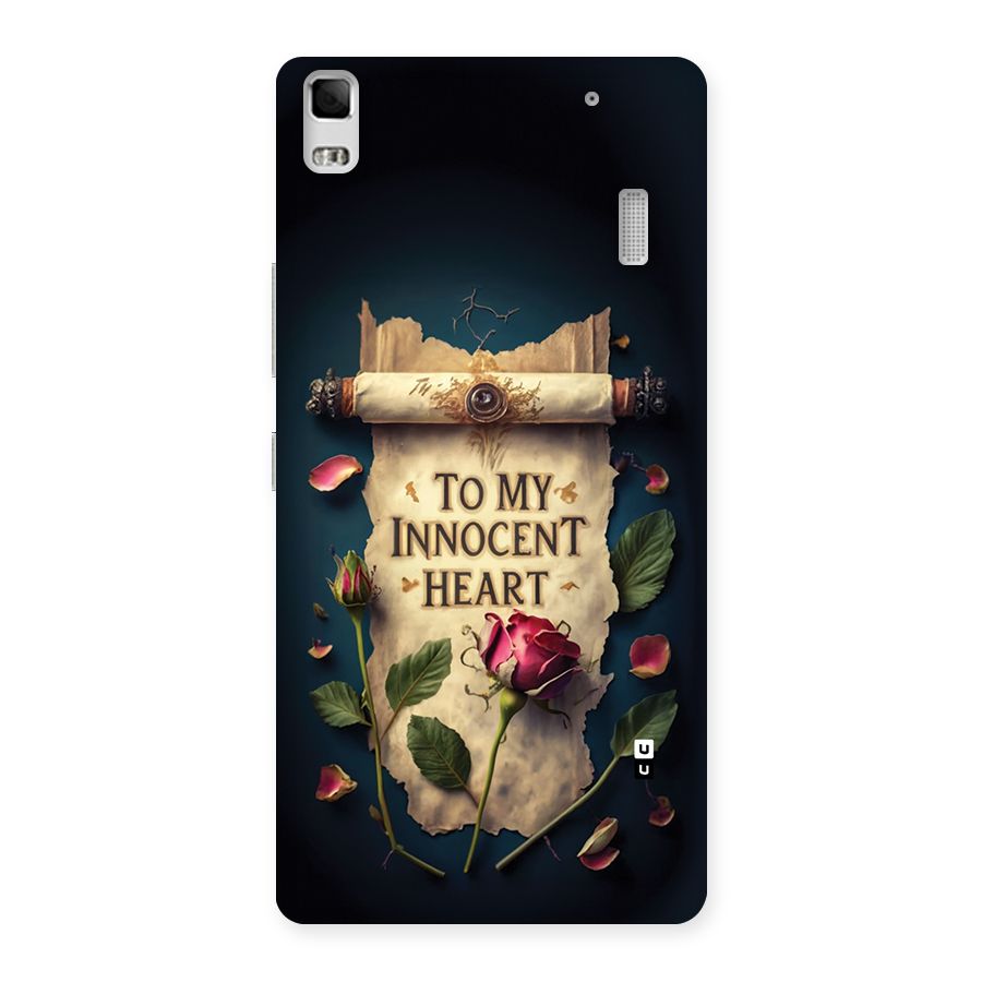 Innocence Of Heart Back Case for Lenovo A7000