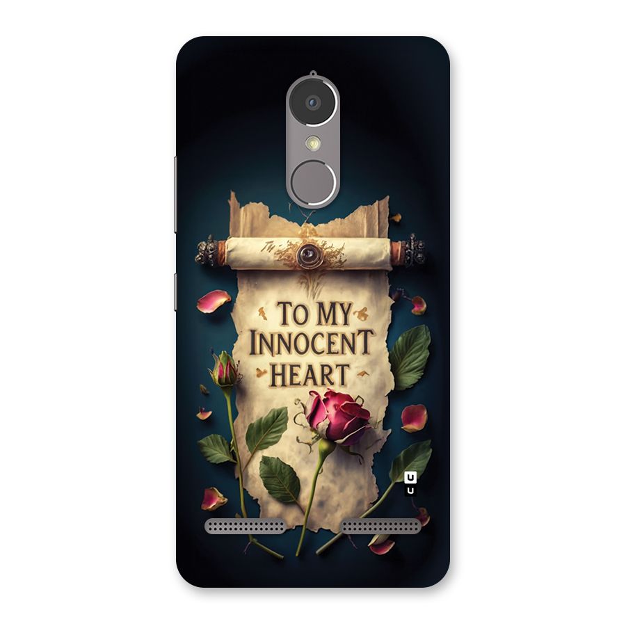 Innocence Of Heart Back Case for Lenovo K6 Power
