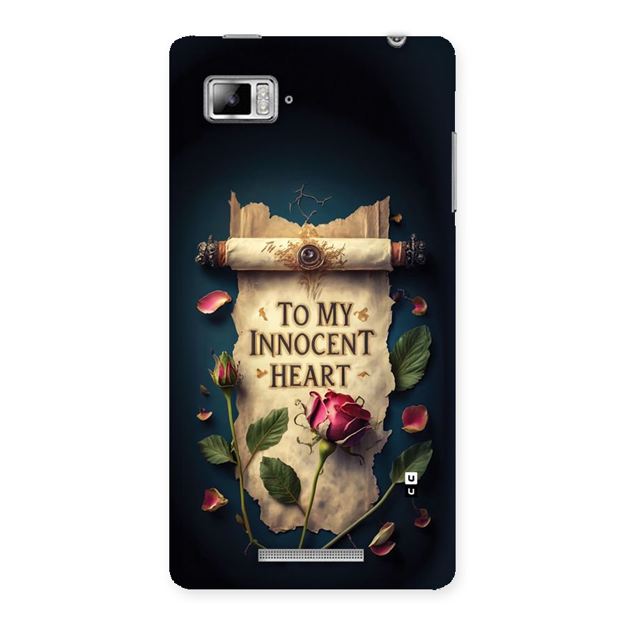 Innocence Of Heart Back Case for Lenovo Vibe Z K910