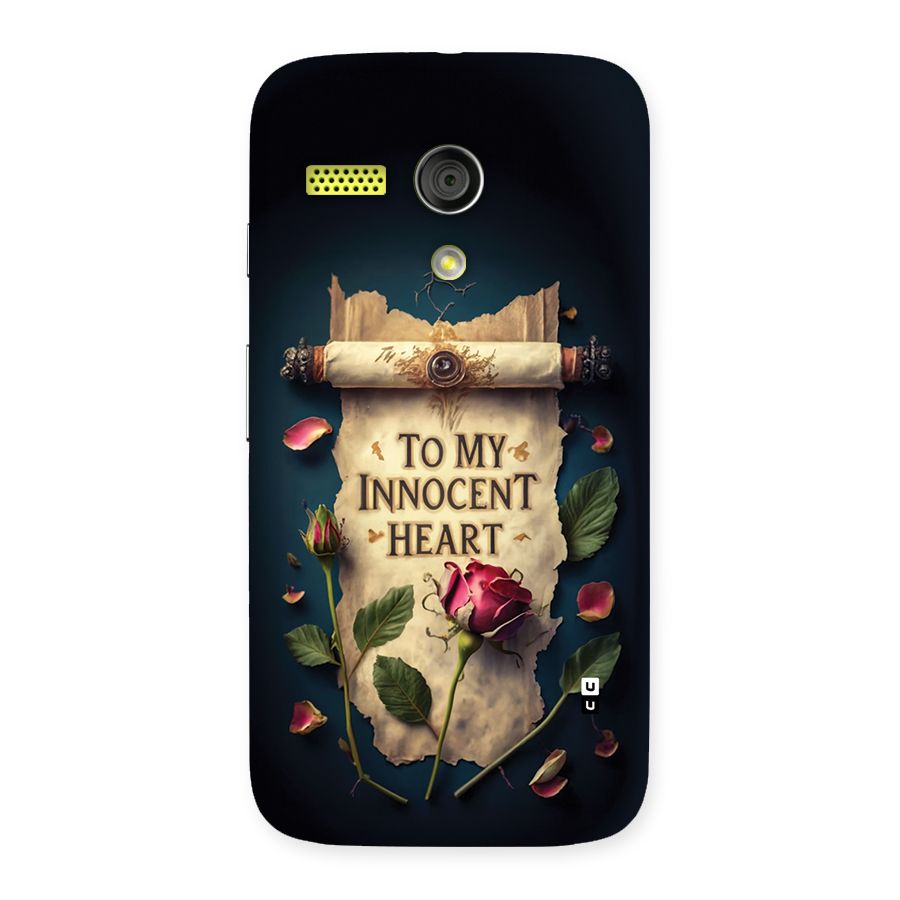 Innocence Of Heart Back Case for Moto G