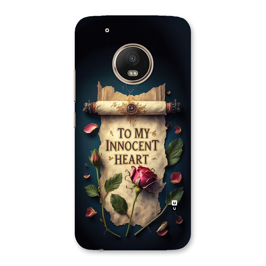 Innocence Of Heart Back Case for Moto G5 Plus