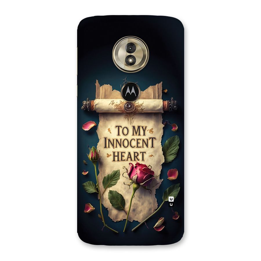 Innocence Of Heart Back Case for Moto G6 Play