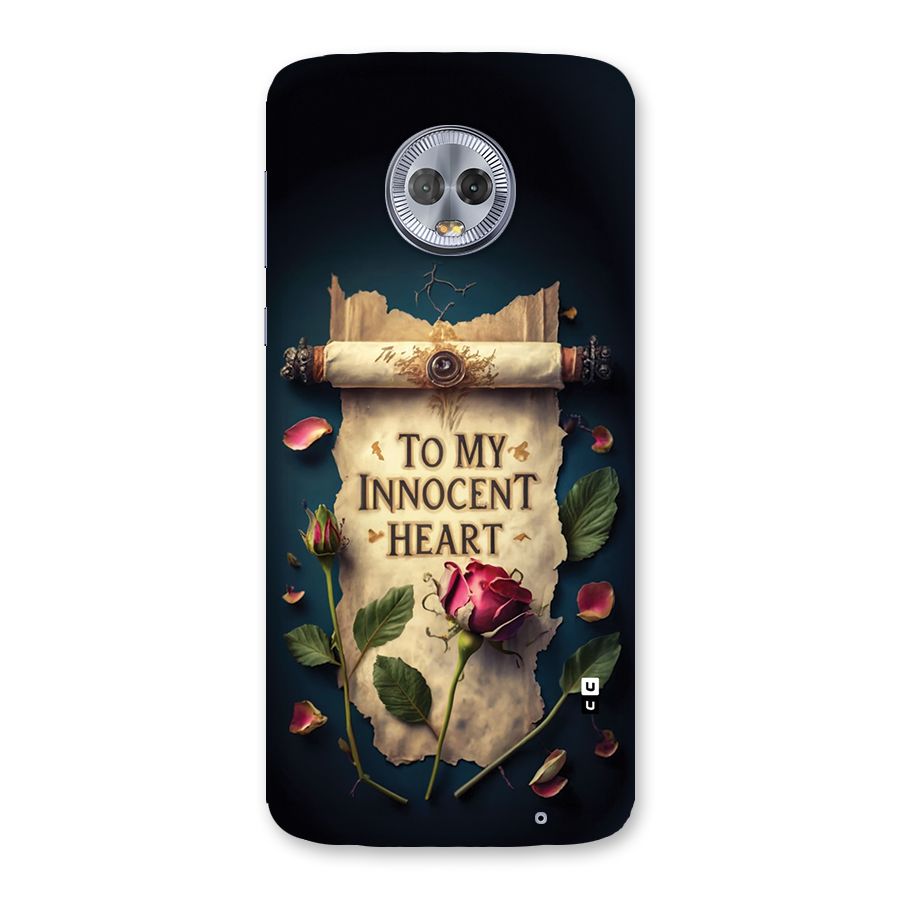 Innocence Of Heart Back Case for Moto G6 Plus
