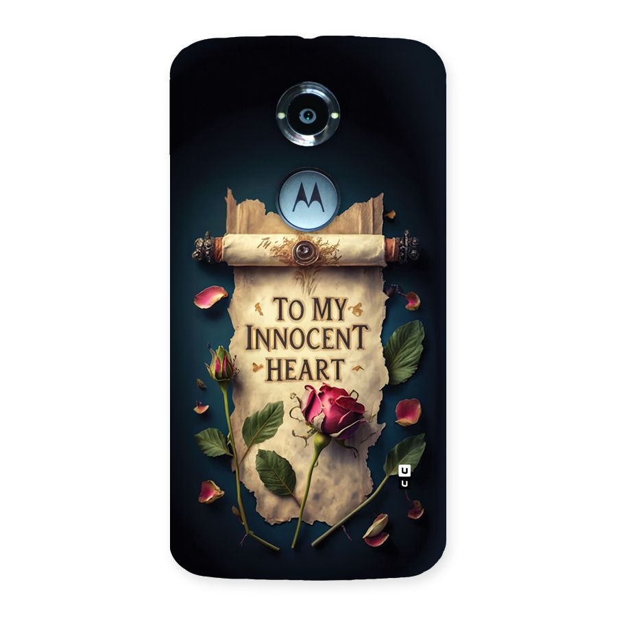 Innocence Of Heart Back Case for Moto X2